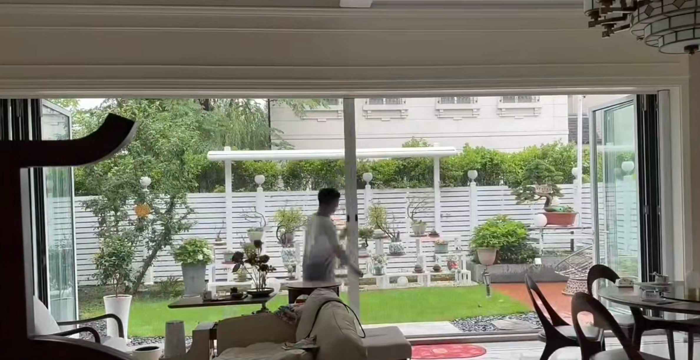 Sanctuairy mesh installed on a modern condo balcony